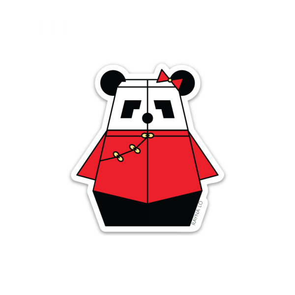 Mrs. Pandabot Sticker by Rayna Lo