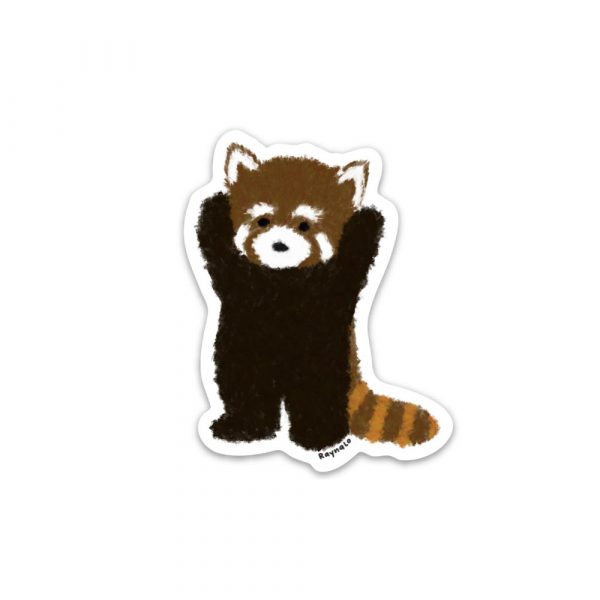 Red Panda sticker by Rayna Lo