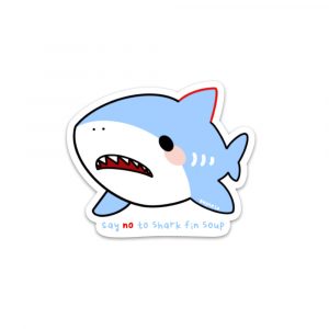 Save Our Sharks magnet by Rayna Lo