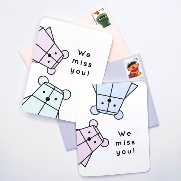color Bearbot card set by Rayna Lo