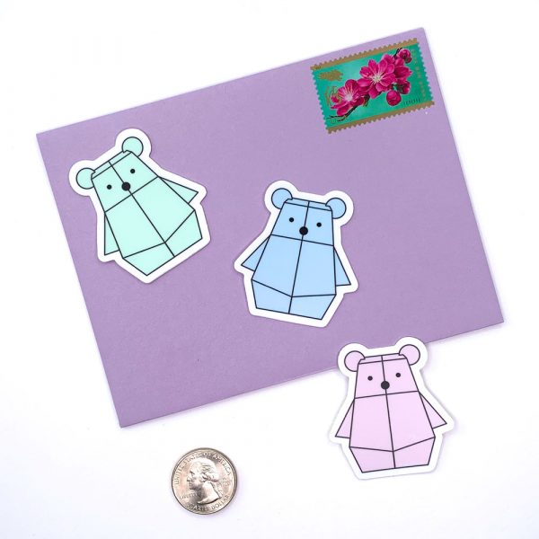Mini Pastel Bearbot sticker set by Rayna Lo