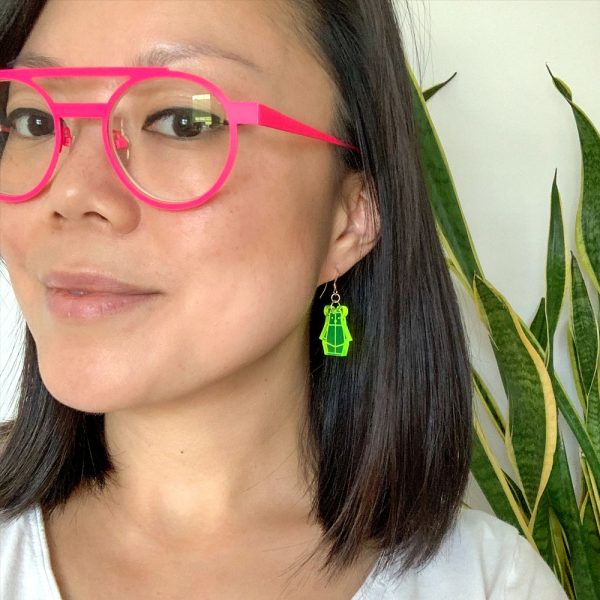 Bear Mindful Earrings by Rayna Lo in Collaboration with And Studio
