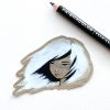 Calligraphy Girl Sticker by Rayna Lo