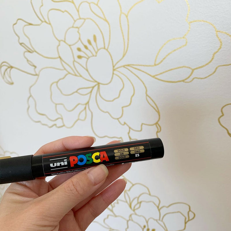 Drawing on my Walls with Posca Paint Markers – the Ultimate Zoom Background by Rayna Lo