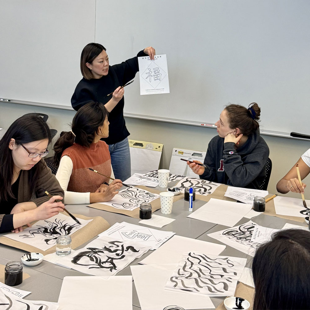 Rayna Lo Chinese Calligraphy Workshop at MIT